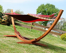 SAS AS-S 320cm Amaca XL Deluxe Nobile con Cornice in Legno larice Bandiera Tedesca