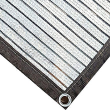 Paralume Shade Tessuto al 75% con Parabrezza in Tessuto Ombreggiato per Copertura per Pergola, Argento Alluminio (Dimensioni : 3x3m)