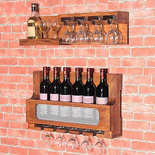 LYLSXY Wine Rack, Muro bottiglie d'attaccatura del supporto calice titolare di visualizzazione Ripiani,2#