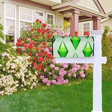 The Sims Plumbob - Copertura magnetica per cassetta postale per giardino, giardino, cortile, dimensioni standard, 53 x 40 cm