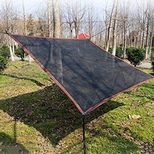 Vele parasole Vela Netta Rettangolare Nera, Tende Da Esterno In Tessuto Antivento E Anti-UV con Passacavi per La Protezione Della Copertura Della Piscina Del Prato Del Patio Giardino ( Size : 2×6m )