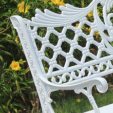 Panca da Esterno In Ghisa Panca da Terrazza da Giardino,Tempo Libero Con Schienale E Braccioli Panchina del Parco Seduta In Metallo，Utilizzato Per Banchi D'ingresso Per Mobili da Giardino,1102 Libbr