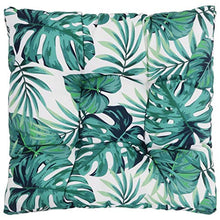 Festnight Cuscino per Seduta da Giardino Tema Foglie Cuscini Sedia per Interni ed Esterni 80x80x10cm Cuscini in Tessuto Comodi Cuscini di Seduta