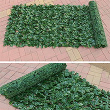 Yongirl - Rotolo di siepe artificiale con foglie di edera, 99,1 x 48,3 cm, colore: verde