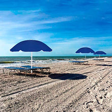 SPRINGOS Ombrellone da spiaggia con funzione ribaltabile, colore blu navy, altezza massima: 175 cm, diametro 160 cm, ombrellone da giardino blu scuro grande (blu scuro)
