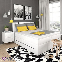 Vicco Comodino Charles armadietto Camera da Letto Bianco