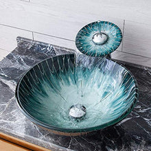 Yxx max -Lavabo Bathroom Lavandino, controsoffitto Bagno vanità del Vaso temperato Bacino del dispersore di Vetro Bacino di Vetro d'Arte Lavandino del lavabo (Size : Basin+Accessories+Faucet)