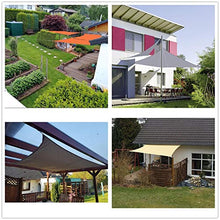 MTYQE Tenda da Sole Vela Blocco UV Impermeabile Giardino Esterno Patio Party Protezione Solare Tettoia Rettangolare con Corda Libera