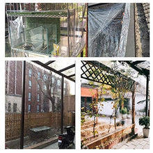 MTYLX Telo Multiuso per Esterni, Telo in Pvc Trasparente Trasparente con Occhielli per Auto da Campeio 400G / M²,un,3X5M