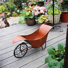 LJYY Carrello da Giardino con Decorazione Artistica Espositore per Piante da Fiori Espositore per Fiori Antico Carrello in Stile