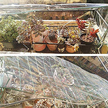 Noble Createaprototype Telone Impermeabile per Esterno Trasparente, Tela Cerata in Polietilene 0,3 MM,Telo con Occhielli per mobili da Giardino, Piscina, Auto, Camion, Telo di Protezione antistrappo