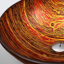 Lavandino del Bagno del lavabo del lavabo del controsoffitto del controsoffitto di Vetro temperato della Lavata di Arte del Bacino mediterraneo di Arte Lavandini Bagno