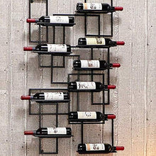 Dongyd Calici Scaffalature Metalliche Con Montaggio A Parete Attaccatura Del Supporto Di Bottiglia Del Vino Wine Wall Mounted Rack |Altezza Regolabile |Wall Hanging Mounted Holder Bottiglia Di Vino |M