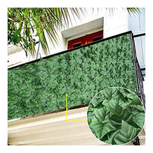 Schermo Decorativo per Balcone, Edera Artificiale Staccionata, Foglia di Poliestere Nessuna Manutenzione 100 Cravatte Facile da Installare Interno, Applicazione A Parete Verde da Esterno