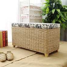 Sgabello in rattan, Sedile creativo Retro Ricamato a mano Storage Shair Panca scarpa moda Casa Osman 50 * 30 * 31cm / 50 * 30 * 40cm / 80 * 30 * 40cm Camera da letto Porta del soggiorno Disponibile