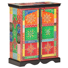 vidaXL Credenza Dipinta a Mano 60x30x75 cm in Legno Massello di Mango