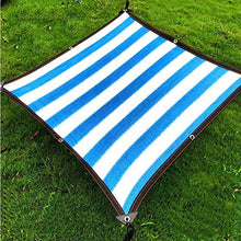 YAOJIA Rete ombreggiante Telone tonalità Blu E Bianco A Strisce Netto |Panno Anti-Vela Ombra 90% for Piscina All'aperto Ombra in Serra (Color : A, Size : 4x8m)