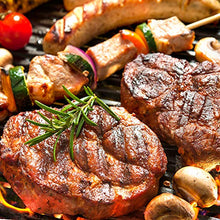 blumfeldt Steakhouse - Copertura per Griglia, Protezione Barbecue, Gazebo, 220x215x140cm, Poliestere, 180 g/m², Ripiani Interni Vetro, Ganci per Utensili, Ignifugo, Acciaio, Colore Grigio