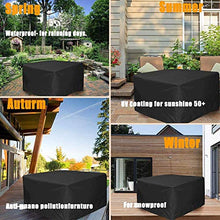 Fodere per mobili da esterno 185x120x70cm, fodere per mobili da riporre, fodere per mobili da giardino, in tessuto Oxford resistente 420D, antipioggia per pioggia e neve, per tavolo e sedie da gi