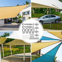 DASIAUTOEM Kit di Fissaggio per Vela Parasole, Kit per Fissaggio Installazione a Vela per Triangolo e Rettangolo, Hardware Kit Tenda a Vela, Kit per Tende da Giardino in Acciaio Inossidabile 304