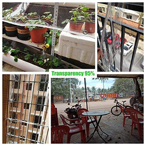 MTYLX Telone Multiuso per Esterni ， Telo, Pvc Di Plastica 450G / ㎡ Telo Impermeabile Trasparente Resistente Alla Pioia, per Mobili da Giardino,Trasparente 0,3 Mm,(0,3 Mm) 1,5X2 M.