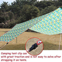 BESTZY Clip di Tarp 8 Pezzi Plastica Tarp Clip Tenda da Sole Clip per Campeggio attività all' Aperto (Nero)