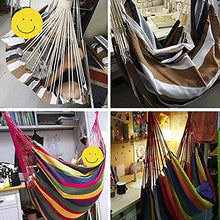 Amaca portatile da giardino da appendere in corda per dondolo per interni ed esterni, per patio, camera da letto, albero da 226,8 kg, capacità di peso: 2 cuscini per sedere.