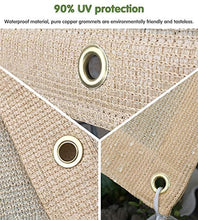 LSMK Vele Parasole Panno Esterno Beige per Tende da Sole, Vela per Reti da Ombra Rettangolari per Giardino o Patio con Balcone, Copertura Impermeabile Antivento per Posto Auto Coperto (Size : 1×4m)