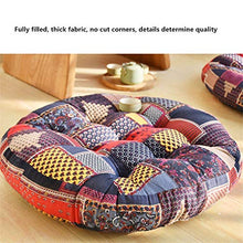 YDMR Addensare Cotone Lino Cuscini di Seduta Rotondo Giardino Cuscino Imbottito Semplice Patio Cuscino da Pavimento 55x55 Facile da Pulire Non Facilmente deformabile