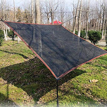WXQIANG Rete tonalità Nera for Outdoor Garden Patio Prato Fiori, Robusto Resistente ai Raggi UV Parasole Canopy, 110g / □ Protezione Solare, Isolamento Termico (Size : 3M×3M)