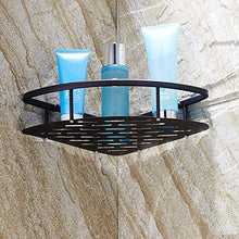 FQYYDD Treppiede da Bagno 1Pc Mensola da Bagno Rame Treppiede Nero Monostrato Ventilatore Cestello WC Rack.