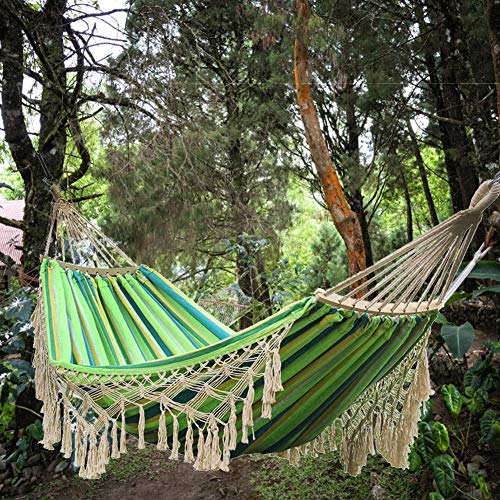 Amaca 200x150cm Amaca Da Esterno Portatile Da Giardino Sport Da Casa Da Viaggio Campeggio Altalena Sedia In Tela Amaca Da Letto Pensile