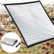 Tela da Vela Riflettente di Alluminio Ombra Net Serra Shade Shade Netto della Vela impianto Copertura della Rete di 2x2m (Color : Silver, Size : 2MX2M)