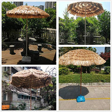 KUWD Ombrellone Hawaiano, Ombrellone in Paglia, Ombrellone Regolabile, Utilizzato in Giardino, Cortile, Esterno, 1.8M