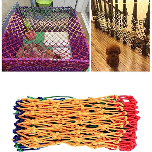 WEIFAN Rete di Sicurezza per Bambini, Protezione per Arrampicata Sport Recinzione da Calcio Balcone Scala Altalena anticaduta Amaca Camion Carico Scuola Materna Corda Decorazione Rete