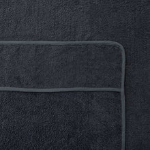 Beautissu Telo Mare XL Marbella 70x200cm - Asciugamano di Spugna Ideale per Sdraio e lettini - 100% Cotone - Antracite