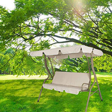 Tjtj, dondolo da giardino a baldacchino per sedie a dondolo e sedie imbottite, mobili da giardino