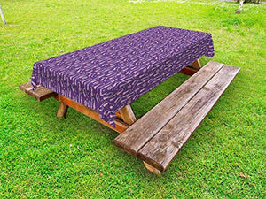ABAKUHAUS Floreale Tovaglia da Esterno, Fioritura botanico, Tovaglia da Picnic Lavabile Decorativa, 145 cm x 210 cm, Quarzo Champagne