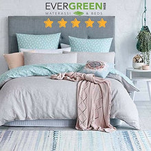 Evergreenweb - Correttore Materasso in Lattice Misura Matrimoniale 160x190 Alto 7 cm Topper Letto Coprimaterasso Imbottitura Fiocco 100% Effetto Piuma Antiacaro Morbido Futon Ortopedico Fodera Bianca