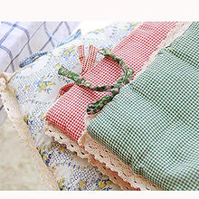 HYLX Cuscino Sedile, Cuscino Sedia, Cuscino Sgabello Rotondo, Cuscino Sedia Floreale Antiscivolo in Cotone Spesso, per Giardino, terrazza Esterna