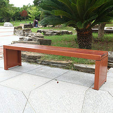 Outdoor furniture Sedia da Parco Panca da Esterno, Sedili a doghe in Legno massello con staffe Metalliche Resistenti alle intemperie, Il Cortile Quadrato attende sedie per Il Tempo Libero