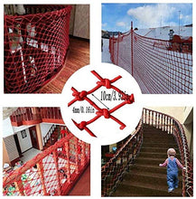 Protective net decoration / Rete di protezione del bambino di sicurezza esterna Ringhiera Net, protettivo rosso netto staccabile balcone e scale Rete di sicurezza della corda tessuto rimorchio del cam