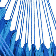 VSander Hanging Corda Hammock Chair Seat Swing con Due Cuscini, Grossa Fune Brasiliano Cotone Amaca Portico Sedia for La Casa, Giardino, Patio, Veranda, Interno, Esterno, capacità Peso 260 Libbre