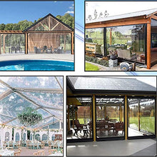 ZXHQ Telone Impermeabile per Esterno Trasparente 2x3m, Teloni Rinforzati Trasparente Impermeabili, Telo Trasparente Impermeabili, Anti Strappo per Serra Carport Gazebo