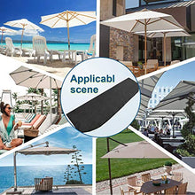 TEEHON Coperture per Ombrelloni Impermeabile 420D Tessuto Oxford & UV50 + Cantilever Patio Ombrellone a Banana con Cerniera Protezione per ombrellone da Giardino Grande con Coulisse & Custodia - Nero