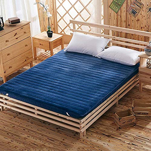 LJYY Tappetino, Coprimaterasso da Pavimento Coprimaterasso Futon Coprimaterasso Morbido Pieghevole Pieghevole Spessore Singolo 90x190cm (35x75 Pollici)