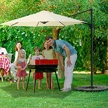 MVPower Base per Ombrellone, Ombrello Base, Possono Essere Riempiti con Acqua o Sabbia, Adattatori Precisi, Stabile,48.3 x 48.3 x 8.2, Nero