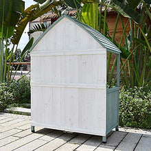GaoF Panca per Padiglione da Giardino da Giardino Sedia da Riposo in Legno massello, Sedia da Giardino Doppia con ombrellone da Giardino e Pioggia, Panca da Veranda Resistente alle