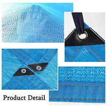 XIAOXIAO Rete ombreggiata Rete Ombreggiata Schermante Frangivista Balcone Piscina Crema Solare da Giardino Tasso di Ombreggiatura 85% Protezione della Privacy Blu (Size : 4x4m)