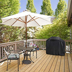 HUACHENG Copertura per Esterni Copertura per mobili Impermeabile Divano Sedia Copertura per Tavolo Giardino Patio Protezione da Spiaggia Copertura Antipolvere per Pioggia e Neve-Nero, 85x105x75